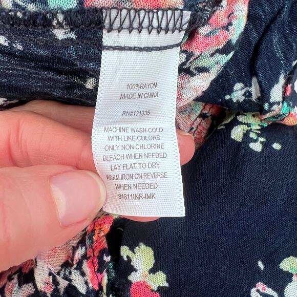 SOCIALITE WOMENS FLORAL PRINT HALTER DRESS FLORAL FLOWY NWT SIZE LARGE - Picture 9 of 12